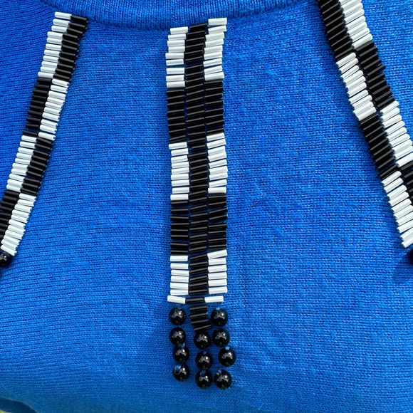 Forever 21 brand  short sleeves beaded sweater,size S p/r - Picture 4 of 7